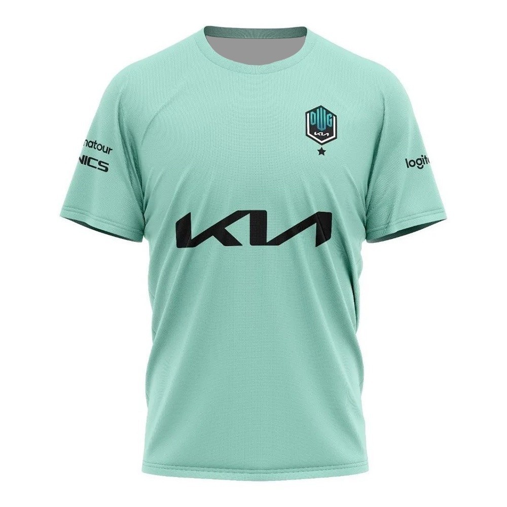 เสื้อยืด E-sports DWG DK แบบกำหนดเอง สีบลูมินท์ ลาย Showmaker