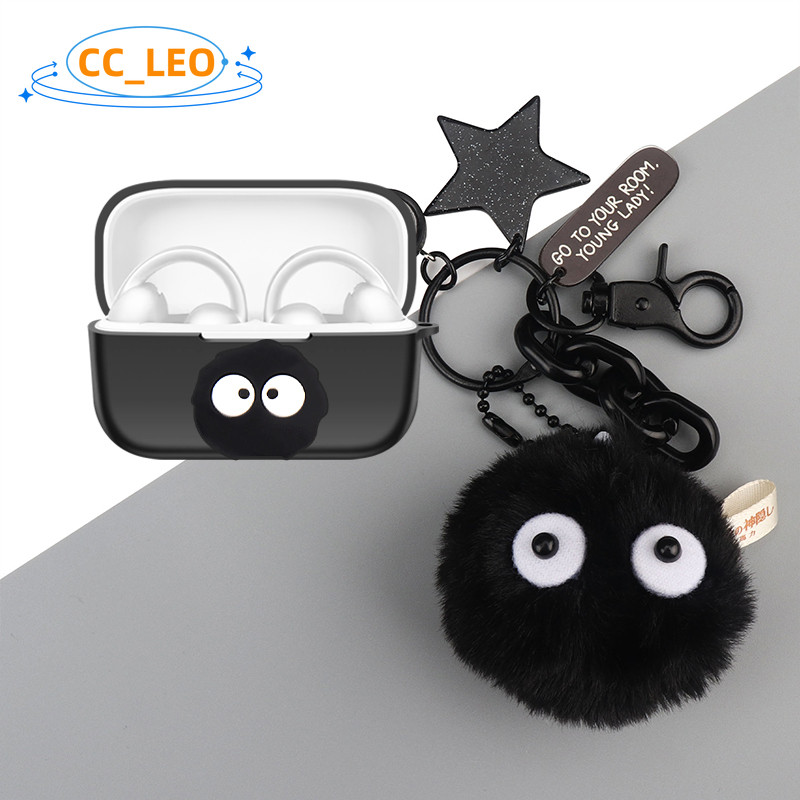 for Anker Soundcore C50i Case Cartoon Astronaut Cute Bear Bulldog Keychain Pendant Silicone Soft Case Suitable for Soundcore C50i Shockproof Shell Protective Sleeve