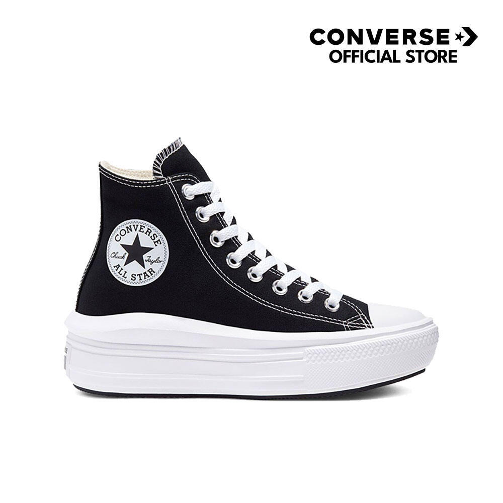 CONVERSE รองเท้าผ้าใบ น้ำหนักเบา นุ่มสบาย รุ่น CTAS MOVE HI BLACK – 568497CF_H1BKXX สีดำ ผู้หญิง ราคา ถูกที่สุด ดีลบีเคเค