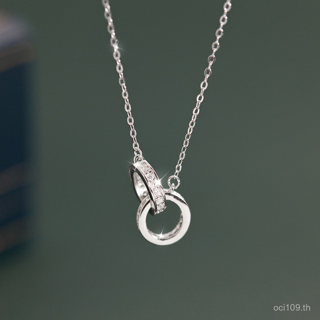 VVR สร้อยคอเงิน s925 กับแหวนคู่ สำหรับวันวาเลนไทน์ พร้อมสายคลาวิกูล หรูหราให้แก่คนพิเศษ