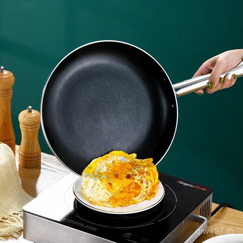 กระทะครัวกระทะเหล็กเหนี่ยวนํากระทะกระทะกระทะไม่ติดกระทะปลอดบุหรี่คอมโพสิตด้านล่างกระทะแก๊สสากล 8EHP