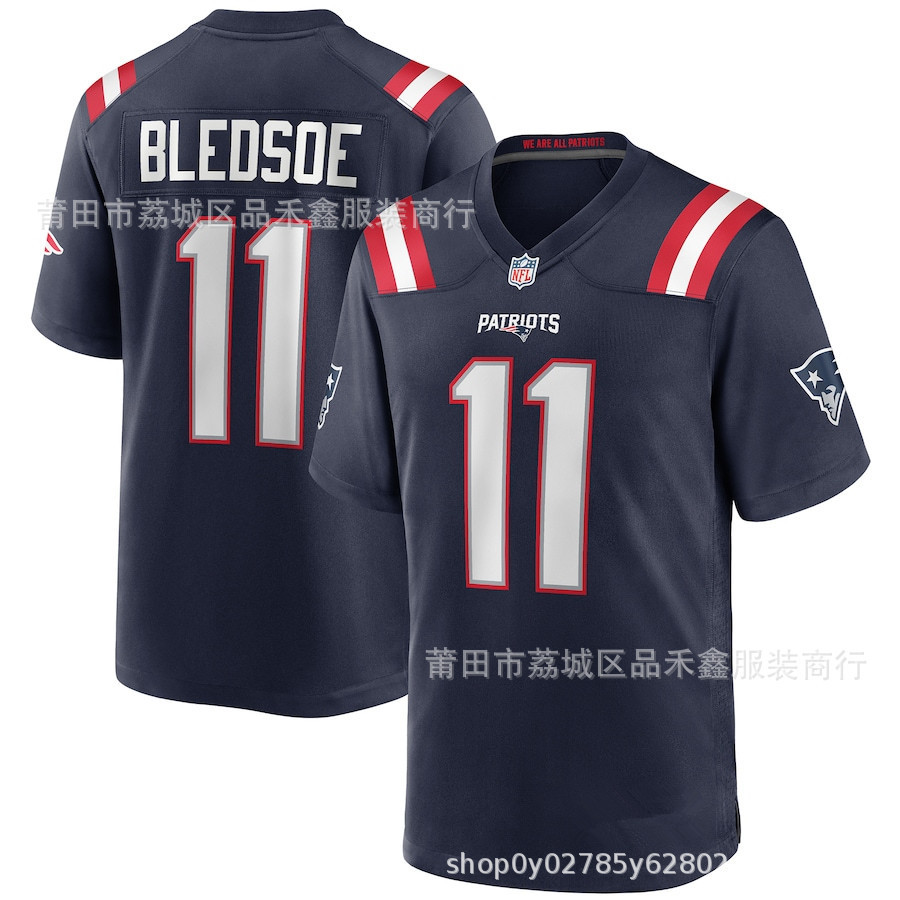 เสื้อรักบี้ NFL Patriots หมายเลข 11 BLEDSOE .Generation 2 EPCG ส่งไวภายในวันเดียว