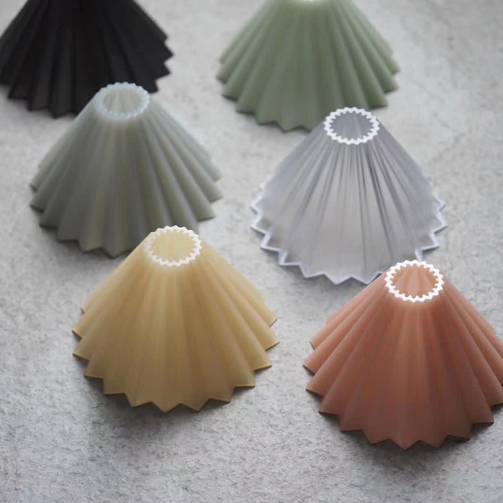 ญี่ปุ่น Origami Air เรซิ่น Origami ถ้วยกรอง Hand Brew ชุดกาแฟ v60 หยดถ้วยกรองเค้กถ้วย