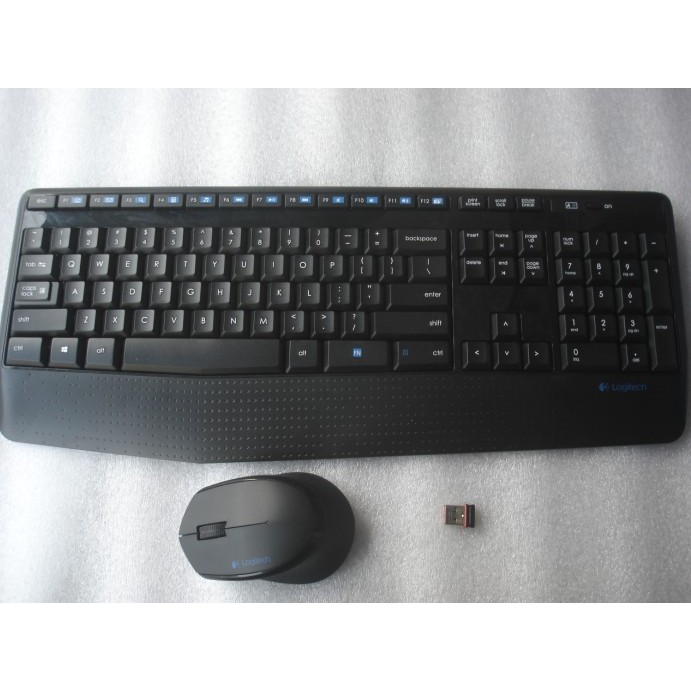 ชุดคีย์บอร์ดเมาส์เงียบไร้สาย Logitech/Logitech MK345 ของแท้พร้อมเมาส์ M275 ฟรีแผ่นรองเมาส์