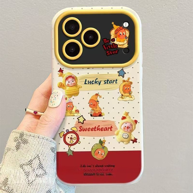 สําหรับ IPhone 17 Air 16 15 14 13 12 11 Pro Max X XR XS Max 7 8 Plus น่ารัก Lucky English Star 17 ใหม่หน้าต่างขนาดใหญ่ตุ๊กตาเชือกแขวนเคสโทรศัพท์ปกอ่อน ราคา ถูกที่สุด ดีลบีเคเค แกลเลอรีภาพที่ 5