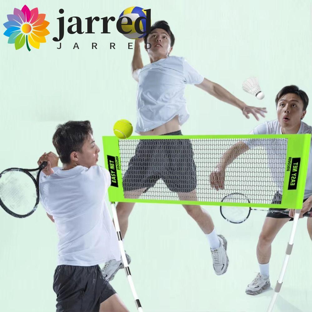 ตาข่ายแบดมินตัน JARRED พร้อมกระเป๋าพกพา Easy Setup Volleyball Tennis Training Net, 3D Ball Net Fold 