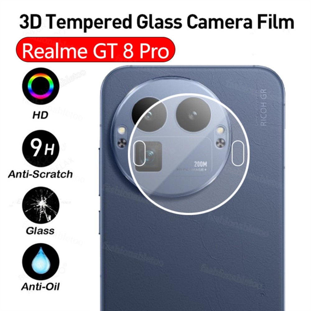 สําหรับRealmeGT8Pro 3Dกล้องเลนส์กระจกนิรภัยคลุมทั้งหมดป้องกันฟิล์มสําหรับRealme GT 8 Pro GT8 Pro GT8