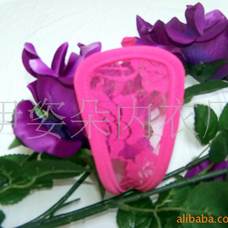 Supply Variety ผู้ชายผู้หญิง C-Line กางเกงลูกไม้สีชมพูกางเกง C-Line โปร่งใส