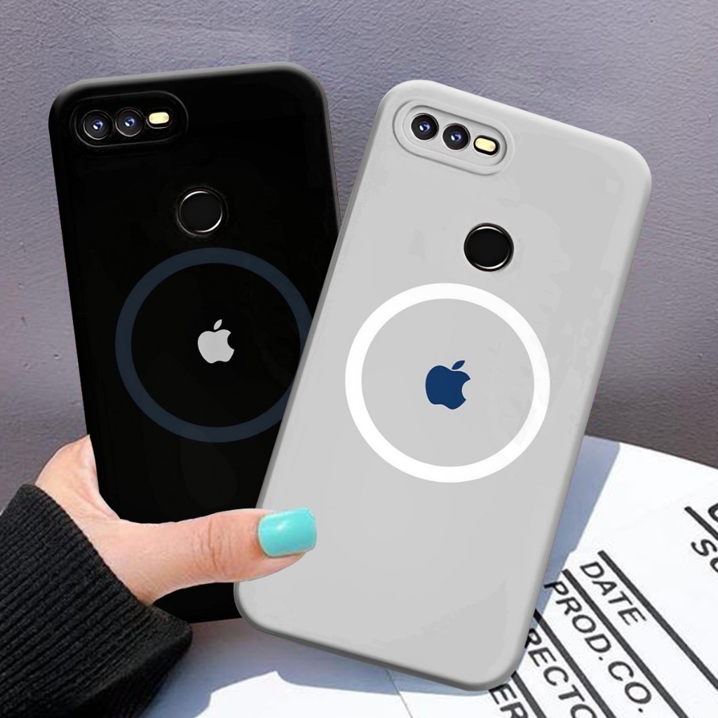 HP [JYM4] Oppo A5s A7 A12 A11K F9 REALME 2 PRO A3S A1K REALME C2 Apple Logo Motif - เคสล่าสุด - เคสโ