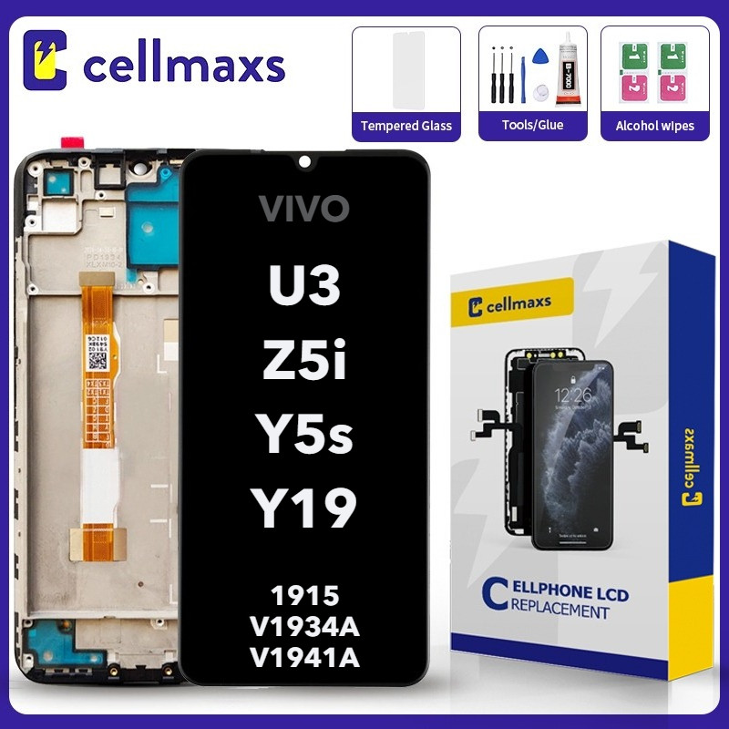 สําหรับ VIVO Y19 Y5s Z5i U3 1915 V1934A V1941A LCD Touch Screen เปลี่ยนกรอบ