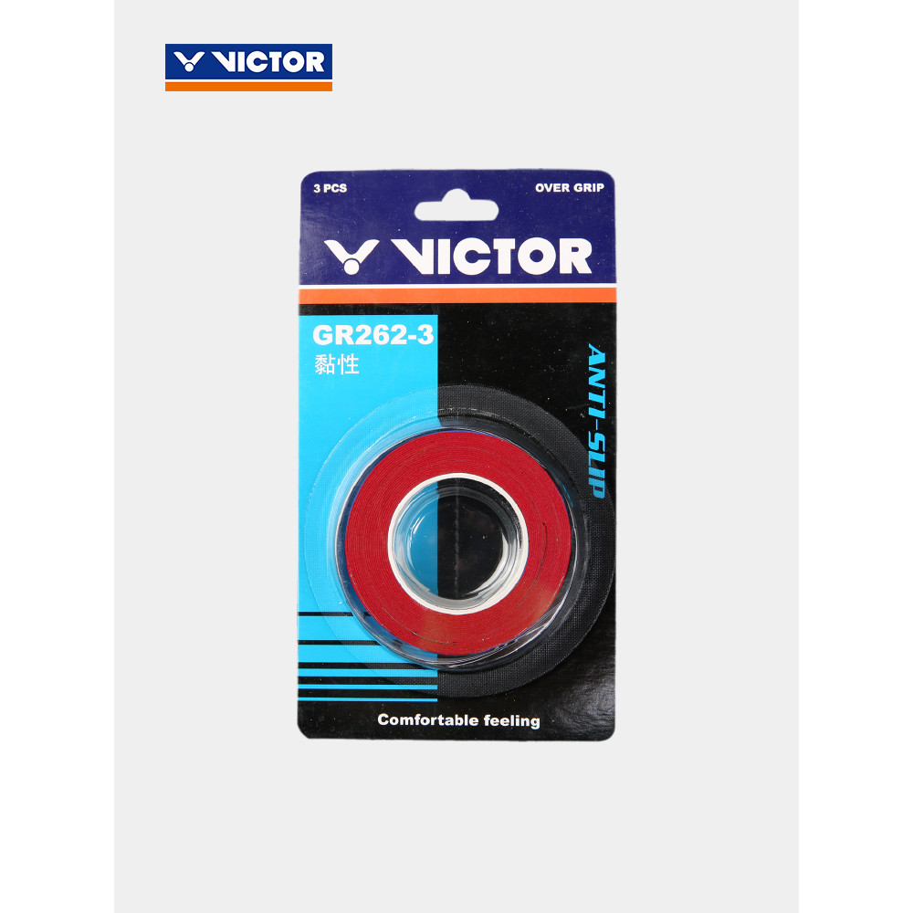 สต็อกพร้อม#VICTOR/Wickdo ไม้แบดมินตันมือกาวสบายกาวด้ามจับด้านนอก 3 แพ็ค GR262-3ld666