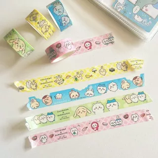 5 เมตร/ม้วน Chiikawa สติกเกอร์เทป Washi Tape DIY สมุดภาพตกแต่ง