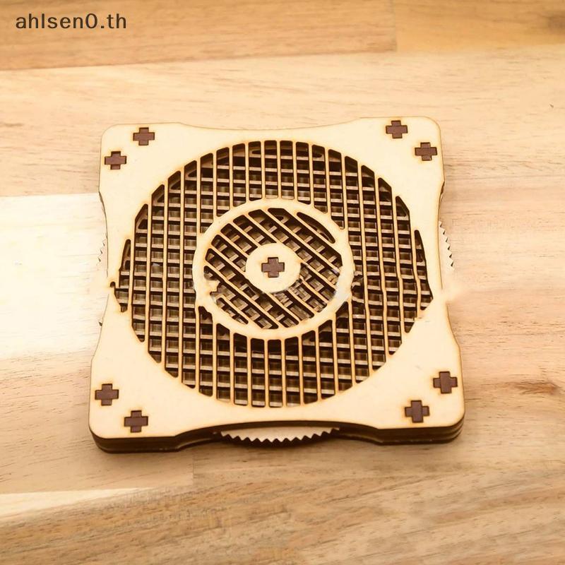 Ahlsen0 Coasters สําหรับเครื่องดื่มชุดดูดซับทอ Coasters ไม้ Coasters สําหรับโต๊ะกาแฟพิธีขึ้นบ้านใหม่