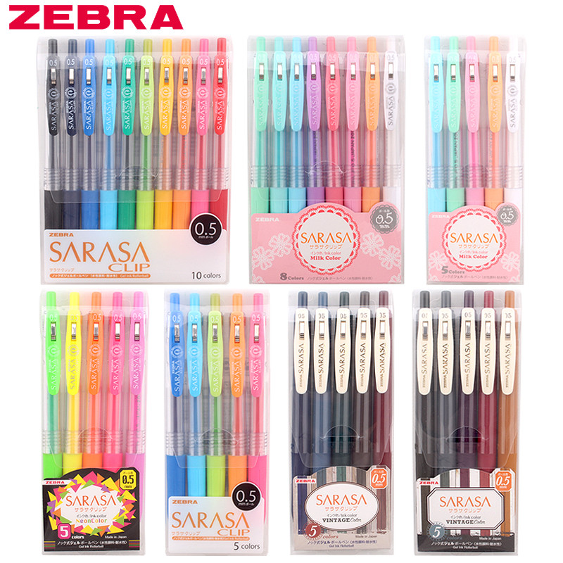 ญี่ปุ่นญี่ปุ่น ZEBRA ZEBRA JJ15 ปากกาเจลชุดปากกา Retro ปากกาสี 0.4/0.5 นักเรียนกด Handy Account