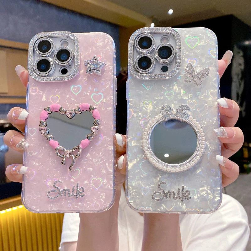 3Dวางกระจกเลเซอร์IMD Hard CaseสําหรับiPhone 11 12 13 14 15 16 17 Pro Max PlusปลอกAnti Fallฝาครอบป้องกันสําหรับiPhone17กรณี
