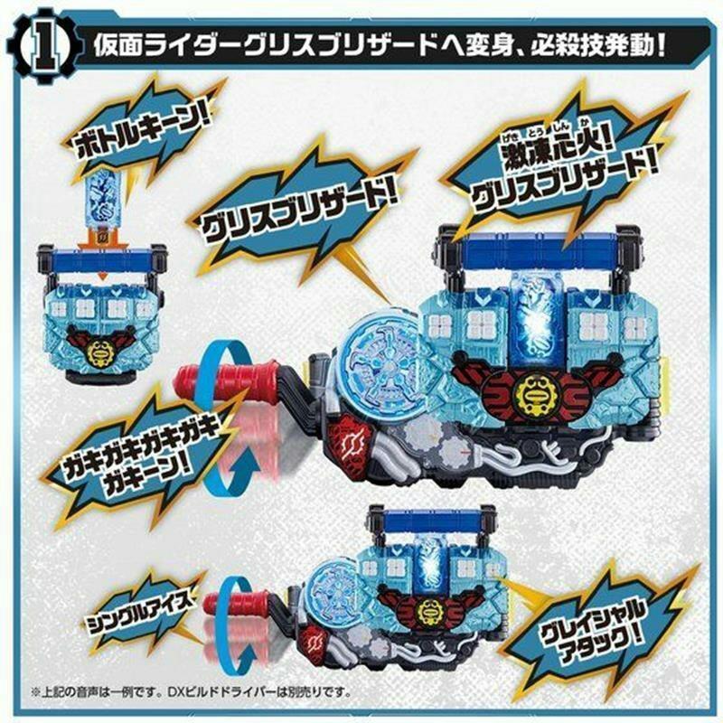 [จัดส่งรวดเร็ว] Bandai เวอร์ชั่นญี่ปุ่น Kamen Rider Build Chuangqi DX GREASE ถุงมือ Blizzard Red Dad