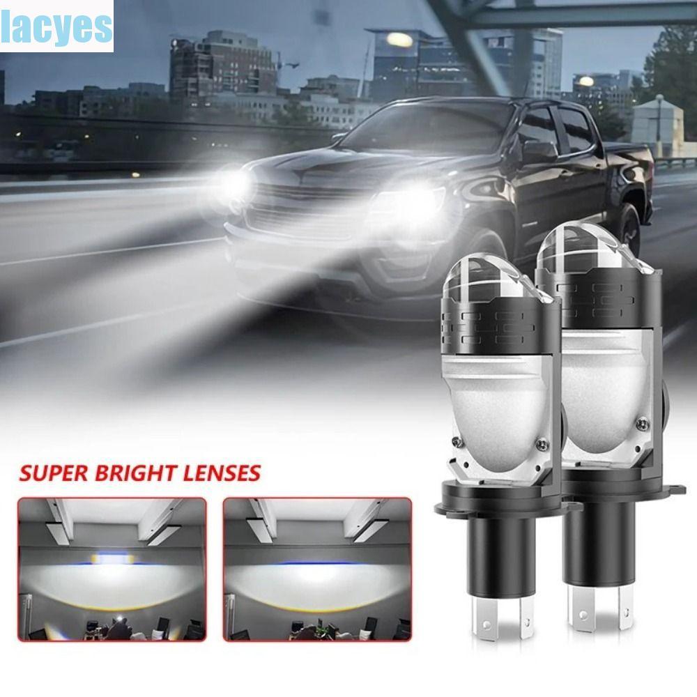 LACYES H4 LED Projector Len, High Power Super Bright H4 LED ไฟหน้าหลอดไฟ, Hi/Lo Beam ไฟกันน้ําสูงต่ํ