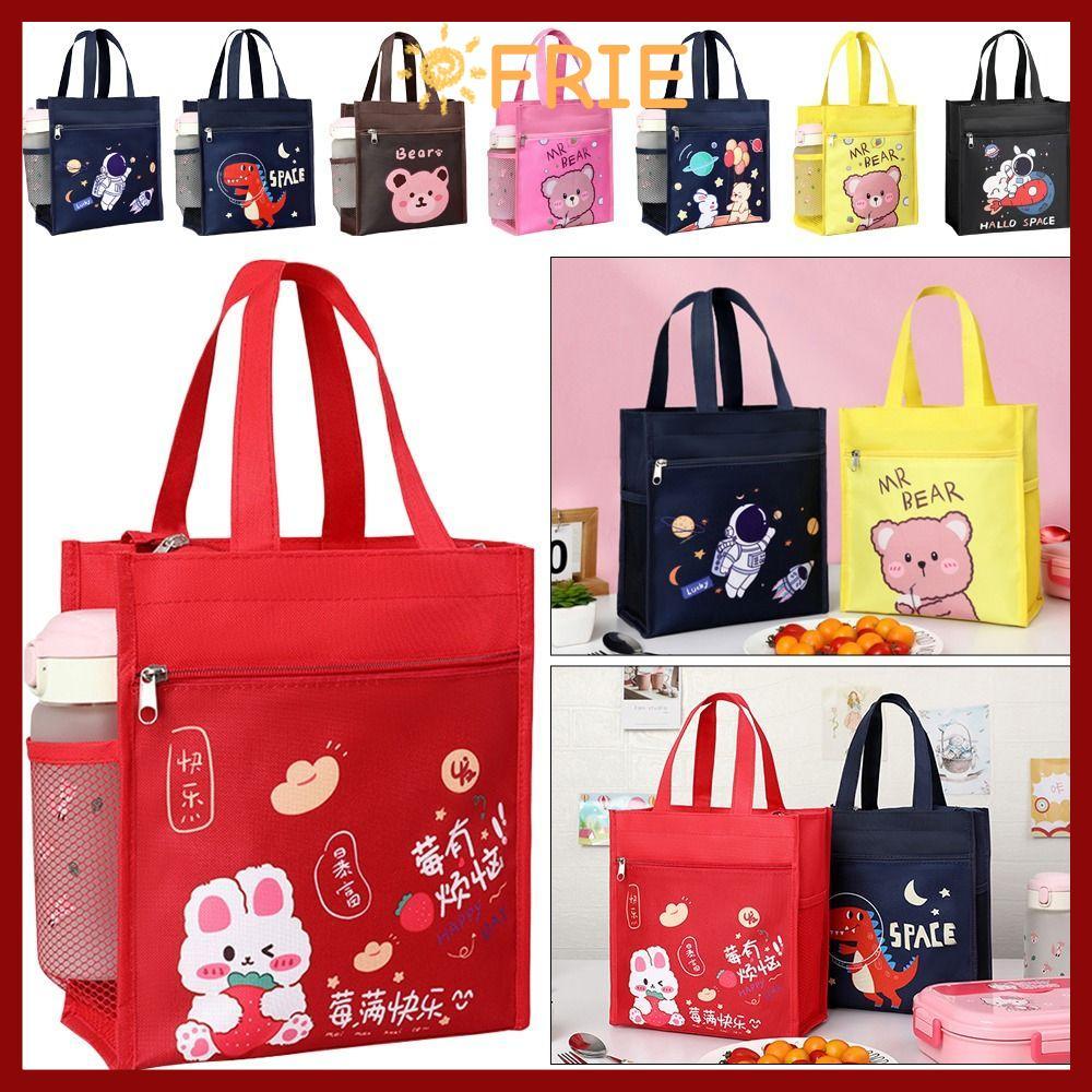 in stockFRIE 1 ชิ้นถุงความร้อนฉนวน,น่ารักอาหารเช้าออแกไนเซอร์ถุงอาหารกลางวัน,กันน้ําปิคนิคถุงเก็บเดินทางการ์ตูนคูลเลอร์กล่องอบอุ่นเด็กนักเรียน