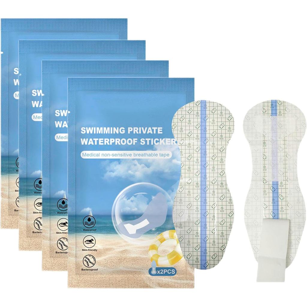 ผ้าอนามัยสําหรับว่ายน้ํา, 8 ชิ้น Panty Liners สําหรับผู้หญิง, PU Clear Hygienic Liners สําหรับชุดว่า