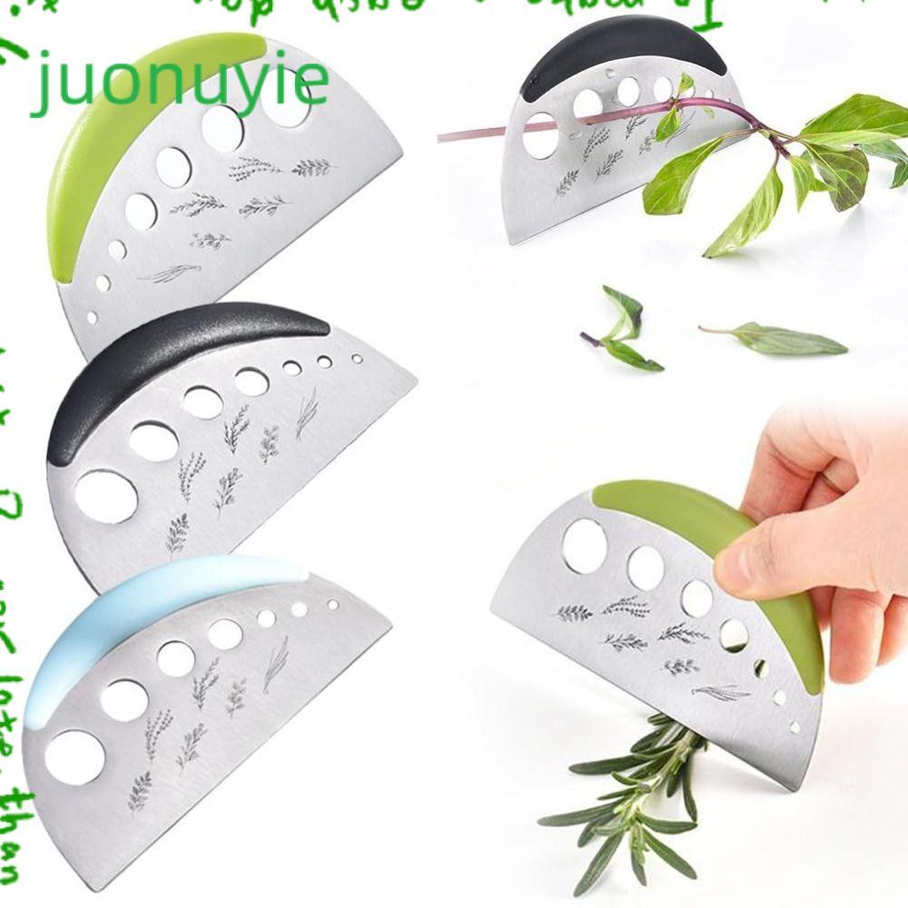 JUONUYIE วานิลลาผัก Greens Leaf Remover, มัลติฟังก์ชั่สแตนเลสเครื่องตัดสมุนไพร Stripper, แบบพกพา 7 ห