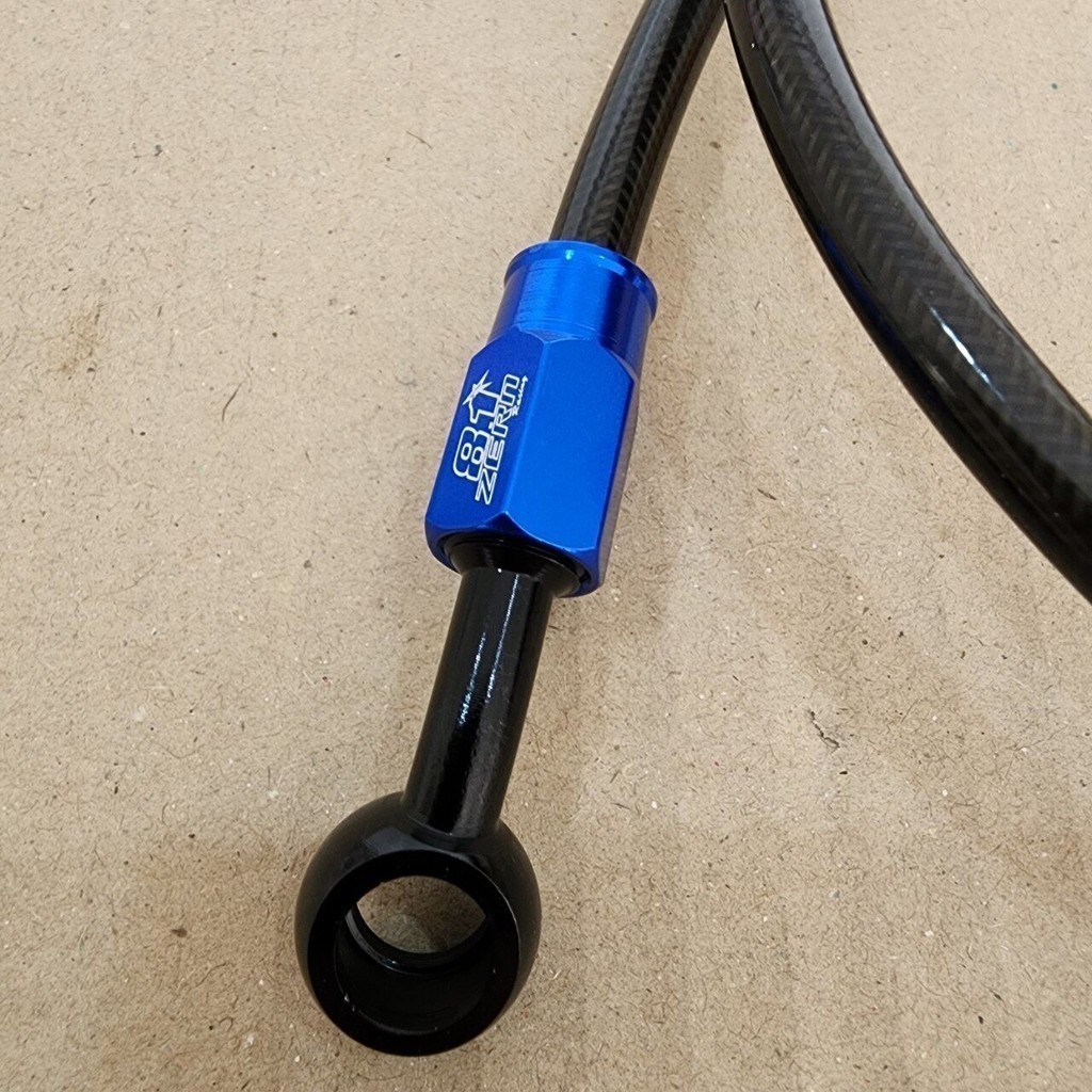 【ThaiAutoZen】สายเบรคหน้า 36นิ้ว หัว90 สายถัก สายน้ำมันเบรค ใส่เวฟทุกรุ่น sonic msx mio fino click หน้าได้ สินค้าใช้งานดี - รูปที่ 5