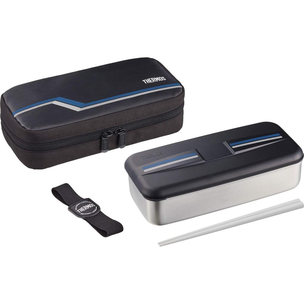 Thermos Stainless Fresh Lunch Box 700ml Line Black DSD-704 L-BK