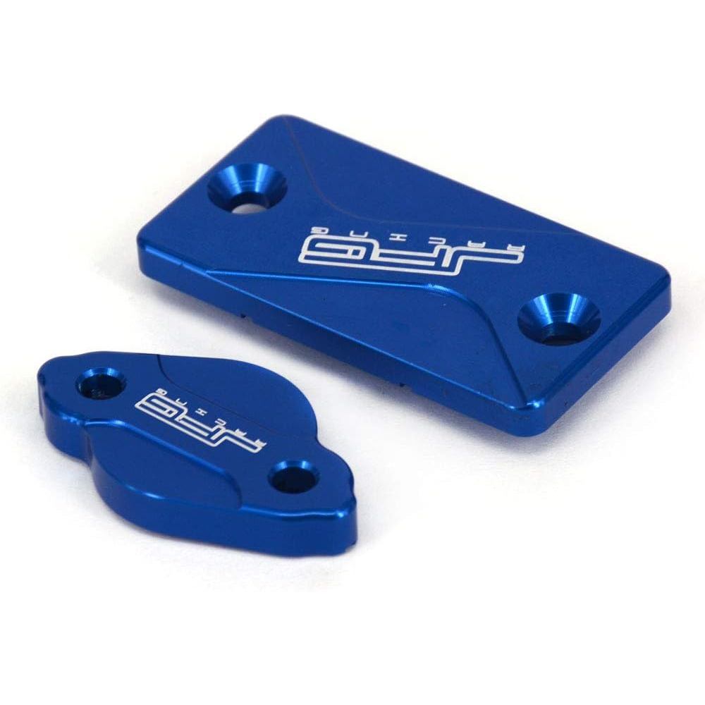 รถจักรยานยนต์ด้านหน้าและด้านหลังน้ํามันเบรกอ่างเก็บน้ําฝาครอบ CNC ชุดหมวกใช้งานร่วมกับ YZ125 YZ250 Y