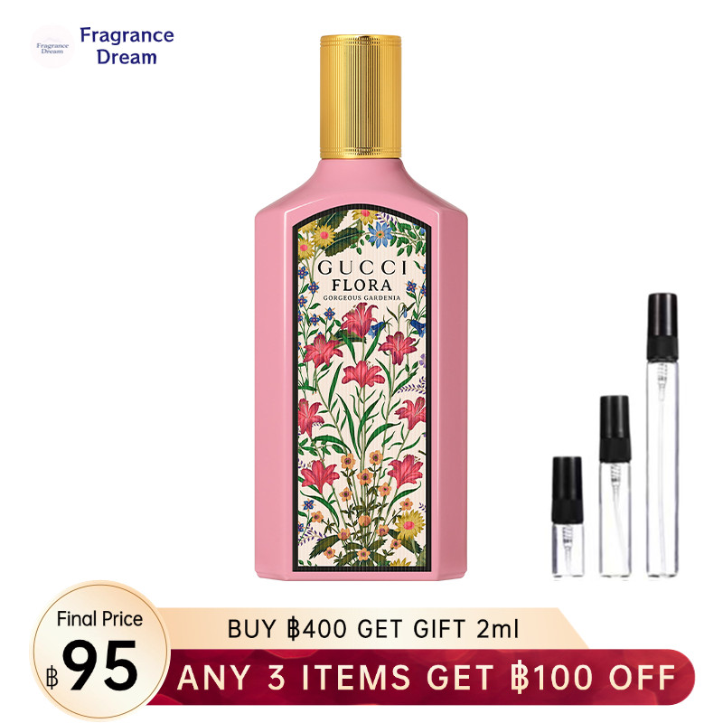 น้ำหอมแท้แบ่งขาย🔥 Flora by  Gorgeous Gardenia EDT & Flora Gorgeous Gardenia EDP 2ml/5ml/10ml