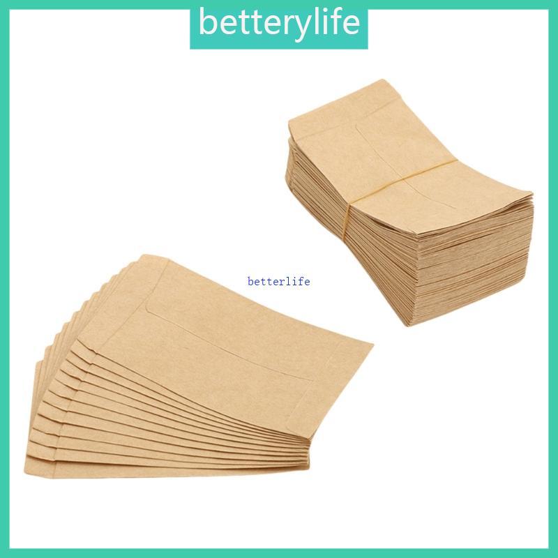 BTF แพ็คถุงเก็บถุงกระดาษสีน้ําตาล100ใบสําหรับชาวสวนและผู้ที่ชื่นชอบฝีมือ