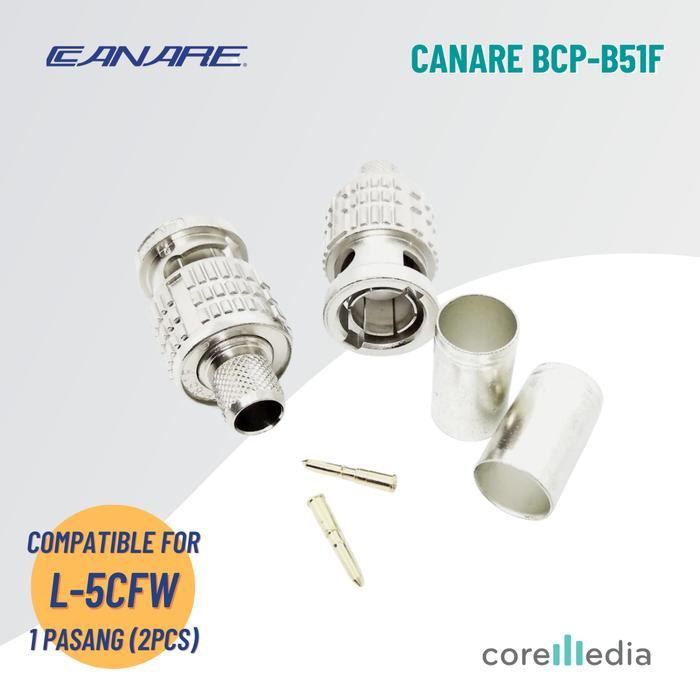 BEST QUALITY -[ Limited Stock ] Canare BCP-B51F - Crimp/BNC - 1 คู่ (2 ชิ้น)