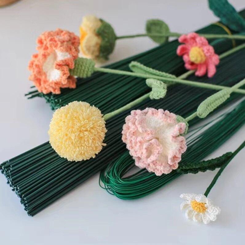 ลวดเส้นหุ้มยาง หนา 2 มิล ยาว 20/30 ซม. (มัดละ50เส้น) ลวดเส้น ลวดดอกไม้ ก้านดอกไม้ ลวดพันก้าน DIY ราคา ถูกที่สุด ดีลบีเคเค แกลเลอรีภาพที่ 4