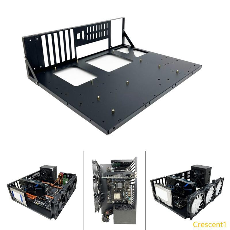 Crescent1 ม้วนเย็น Bitcoin Mining Rig Case GPU Mining Frame Expert Bitcoin Mining Rack