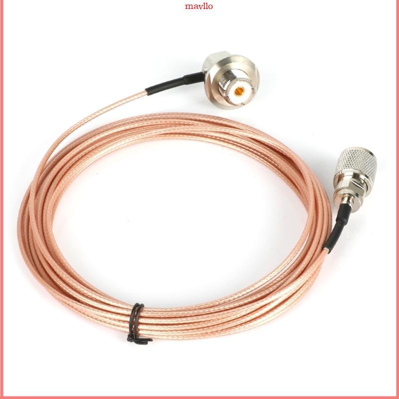 MAVLLO 2 เมตรเสาอากาศวิทยุสองทางสาย RG316 พร้อม PL 259 SO 239 Connector