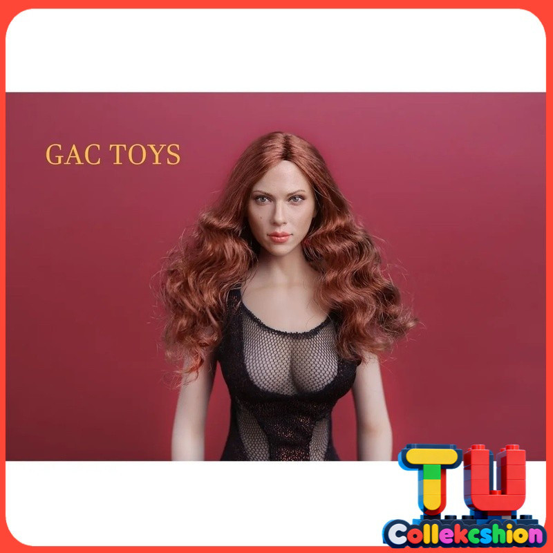 [ราคาพิเศษวันนี้] GACTOYS 1/6 GC002 Black Widow Head Sculpture Sexy Female Head Sculpture Scarlett J