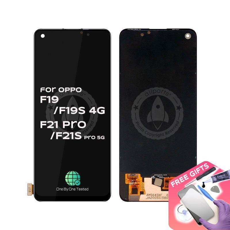 หน้าจอสัมผัส LCD ดิจิทัล OLED แบบเปลี่ยน สําหรับ OPPO F19 F19s 4G F21 Pro F21s Pro 5G