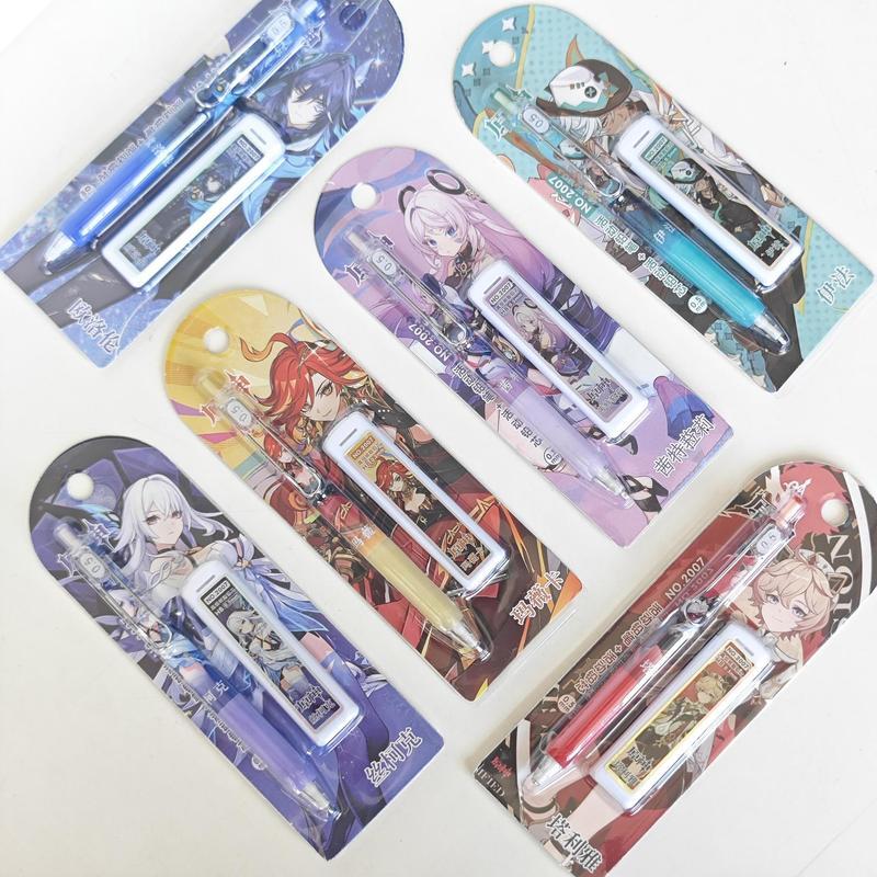 1/6 ชิ้นน่ารักเกมการ์ตูน Dahlia Cintali Skirk Ororon Mavuika Pyro Archon Haborym Ifa 0.5 มม.ดินสอเติ