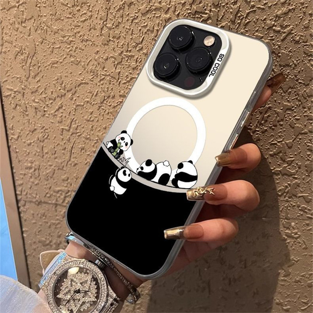 Simple Color Silver IMD Magnetic Phone Case All-Inclusive Ultra-Thin Magnetic Phone Case Advanced Ap