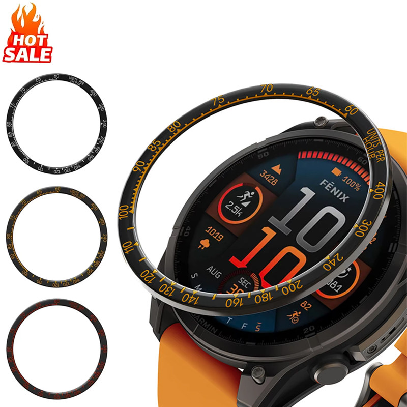โลหะ BEZEL แหวนป้องกันสําหรับ Fenix 8 43 มม.47 มม.51 มม.AMOLED Quatix 8 47 มม.51 มม.Bezel ป้องกันกัน
