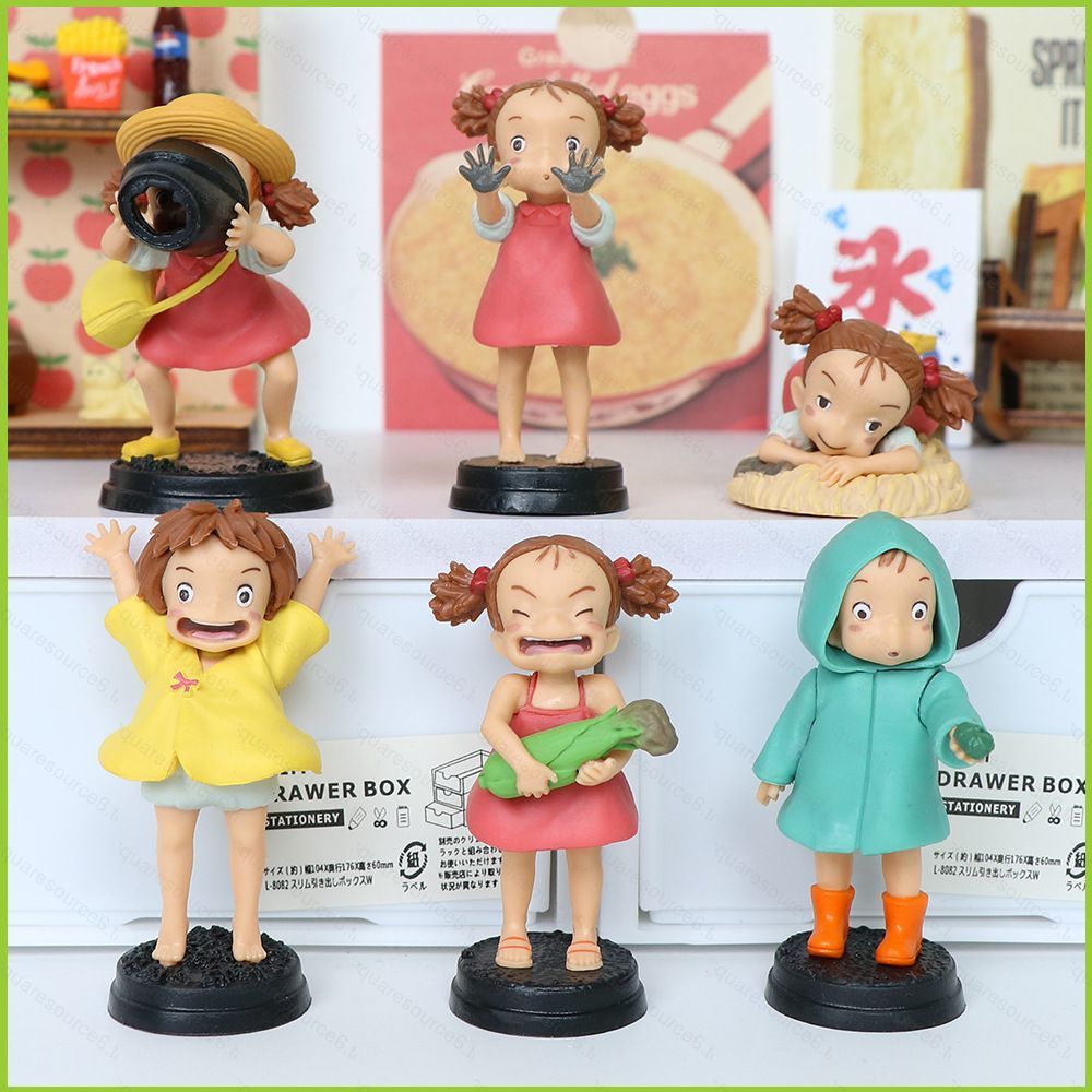 SC 6pcs Ponyo บน Cliff Action Figure Sousuke Ponyo น่ารัก scenario ตุ๊กตาของเล่นเด็กเครื่องประดับรถข