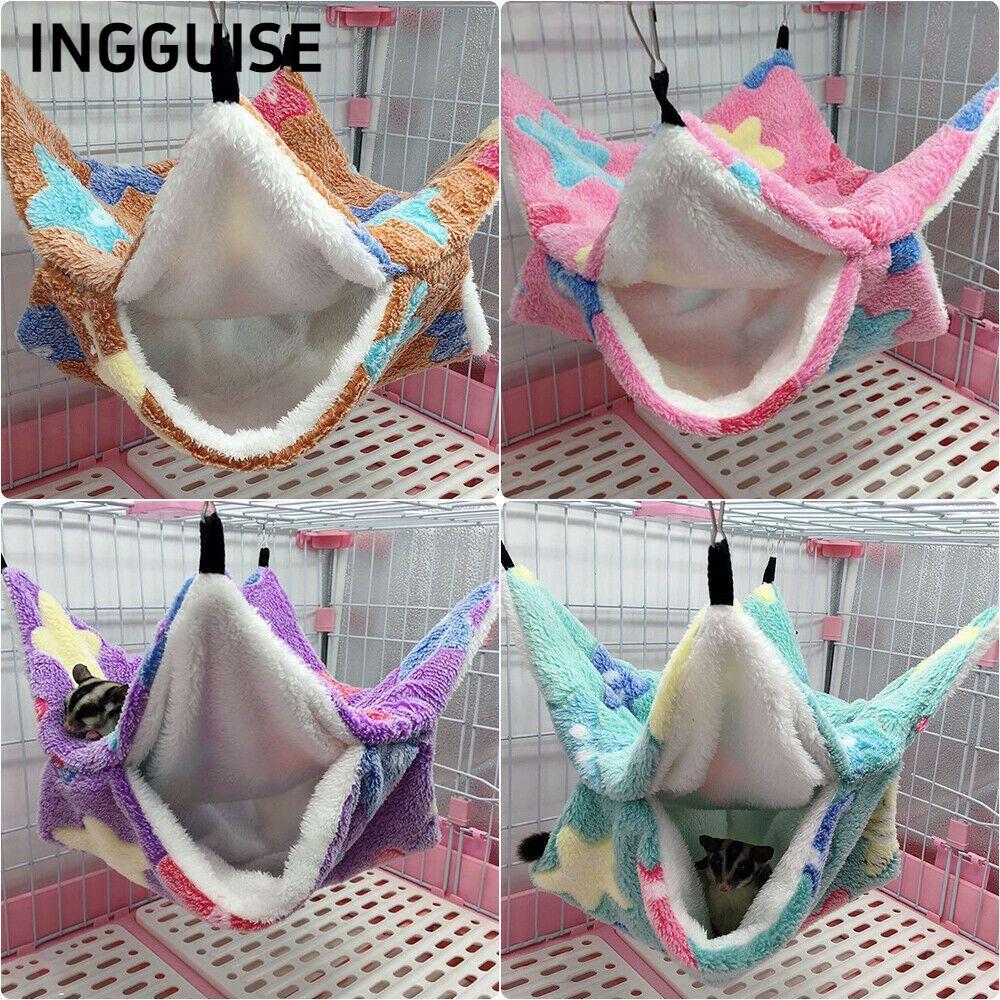 INGGUISE เปลญวนสัตว์เลี้ยงแขวน Ferret หนูตุ๊กตากระรอกเตียง