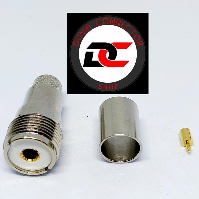 PL หญิงถึง RG8 CRIMPING CONNECTOR !