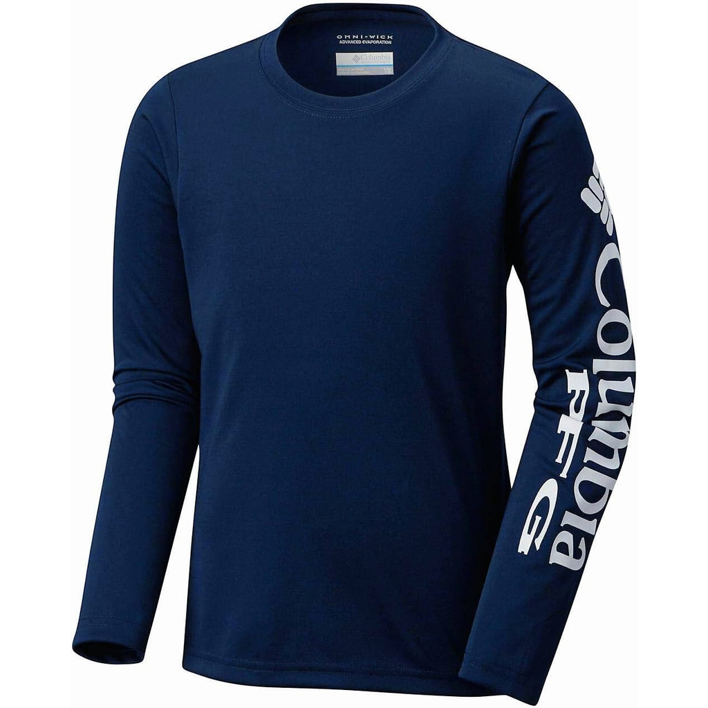 เสื้อยืดแขนยาวพิมพ์ลายกราฟิก PFG ทำจากผ้าฝ้าย 100% คอรอบแบบสวม เหมาะสำหรับการเดินป่า