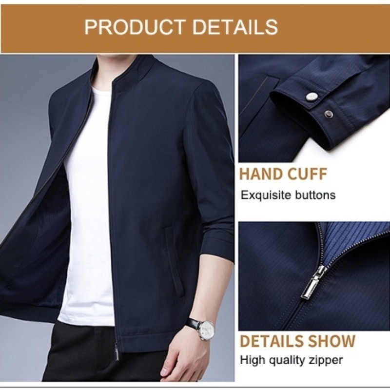 ZITY ซื้อ 1 แถม 1! เสื้อแจ็คเก็ตผู้ชายเสื้อแจ็คเก็ตคุณภาพดีใหม่ Slim Casual ชุดเบสบอลเสื้อ — صورة 4