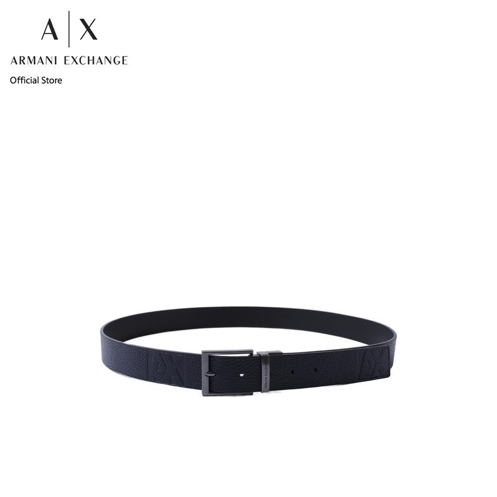 Armani Exchange เข็มขัดผู้ชาย รุ่น XM001737-AF17984-UB101- สีฟ้า