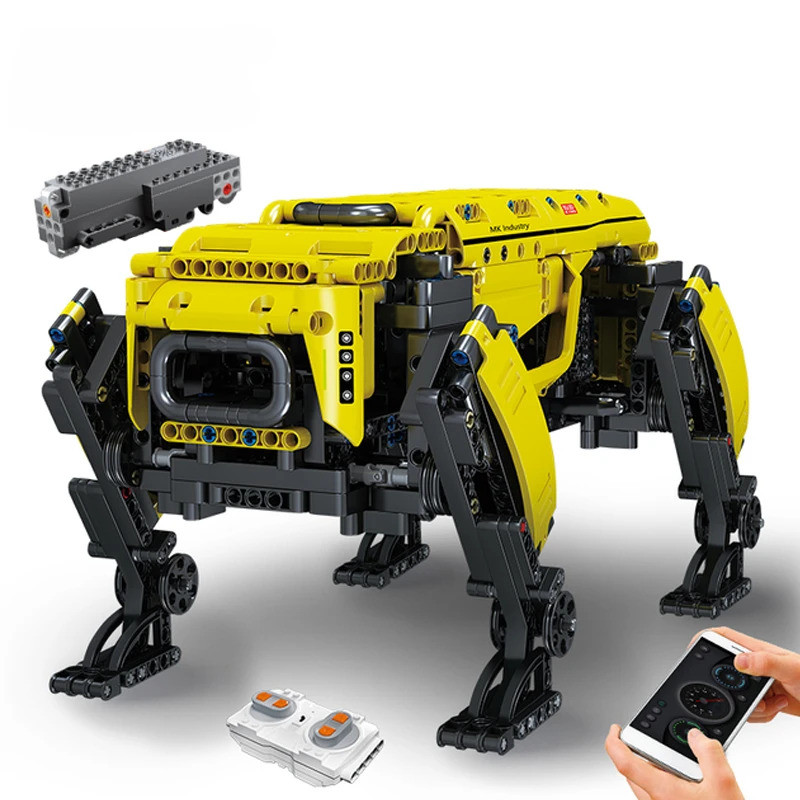 การวิเคราะห์หุ่นยนต์ของเล่น Rc Motorized Boston Dynamics Big Dog รุ่น Alphadog Building Blocks อิฐของเล่นเด็ก Christm