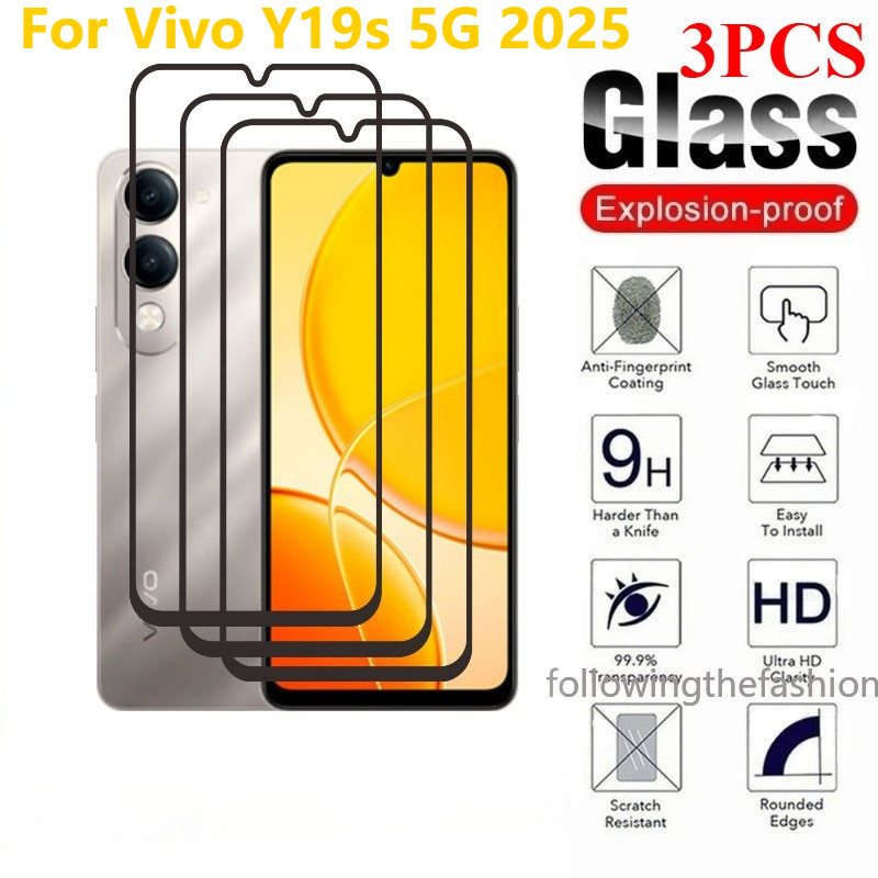 1-3 ชิ้นป้องกันกระจกสําหรับ Vivo Y19s 5G 2025 vivo Y19s Y 19s Y19S Pro Y21D Y31 4G 5G ฟิล์มนิรภัย HD
