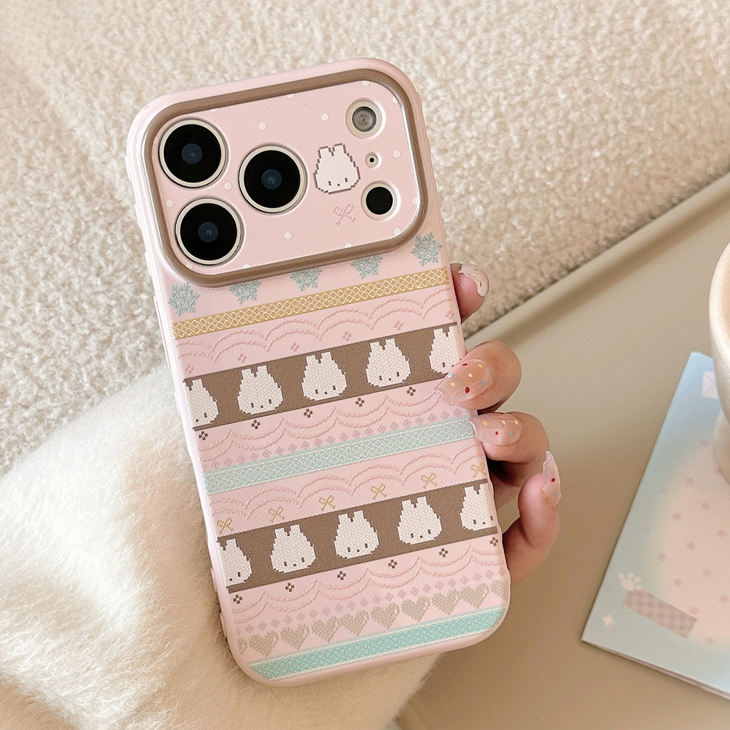 รวมทุกอย่างเคสโทรศัพท์ป้องกันกระต่ายน้อยสีชมพูเงาเหมาะสําหรับ ทีพียู สําหรับ ไอโฟน12 13 14 15 16 17มือโปร สูงสุด ราคา ถูกที่สุด ดีลบีเคเค แกลเลอรีภาพที่ 6