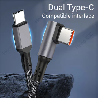 90° ข้อศอก USB Type C ถึง Type C/IOS สายเคเบิลข้อมูลโทรศัพท์ 0.2 M/0.5 M Power Bank สายสั้น 60W Fast Charging ถักข้อมูลสายไฟรถ Charger สําหรับ IOS/Type C