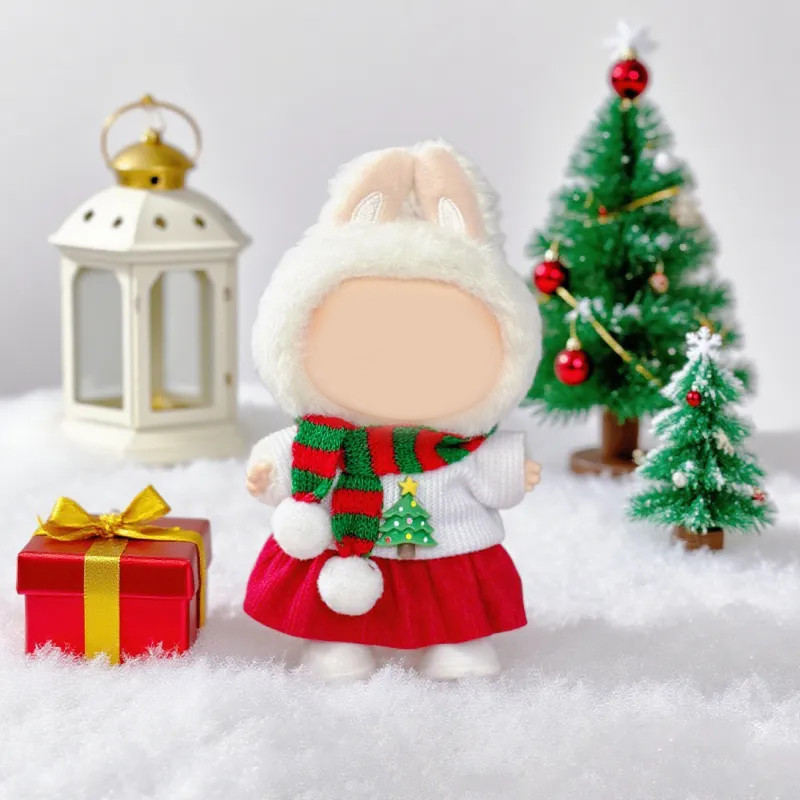 สําหรับ Lafufu อุปกรณ์เสริมเสื้อผ้าเหมาะสําหรับ V1 V2 V3 ชุดกวางคริสต์มาสเสื้อผ้าสีแดงแฟชั่นคริสต์มา