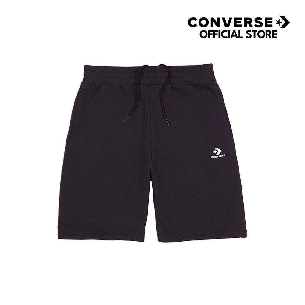 CONVERSE กางเกง STAR CHEVRON FLEECE SHORTS BLACK ผู้ชาย 1323875AM_COBKXX